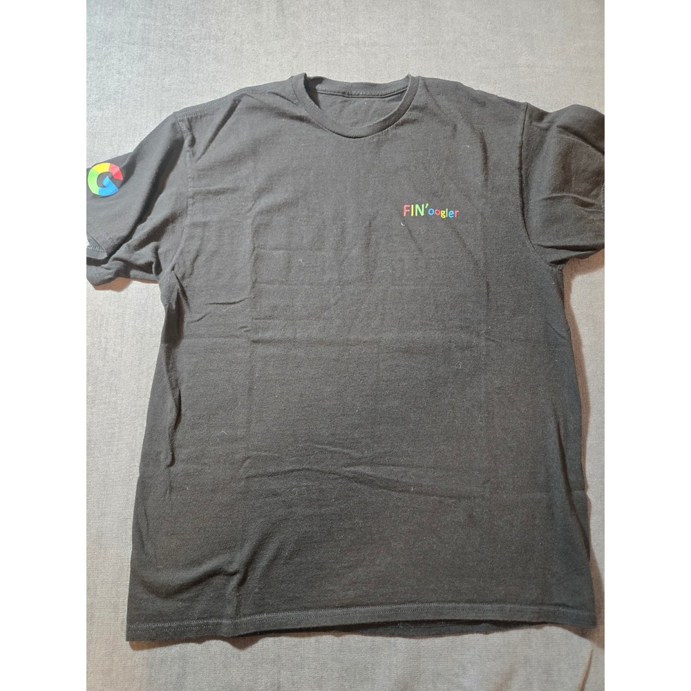Vtg Google Shirt Mens Medium Microsoft Finoogle Tech Y2K